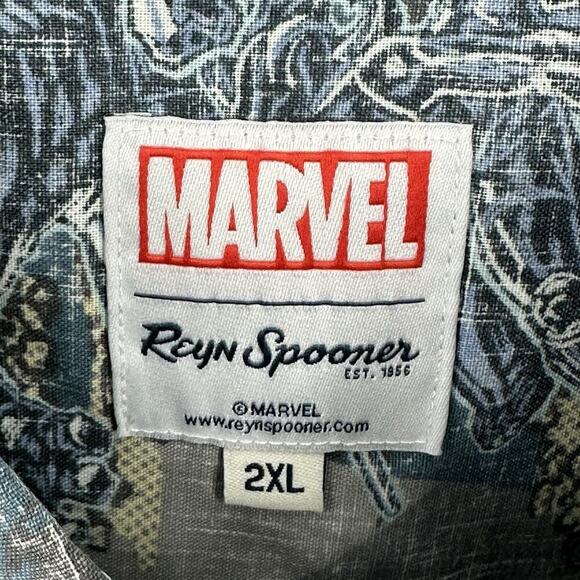 NWT Reyn Spooner Marvel Avengers Assemble Camp Button Up S/S Shirt Mens 2XL Dad - Picture 5 of 12